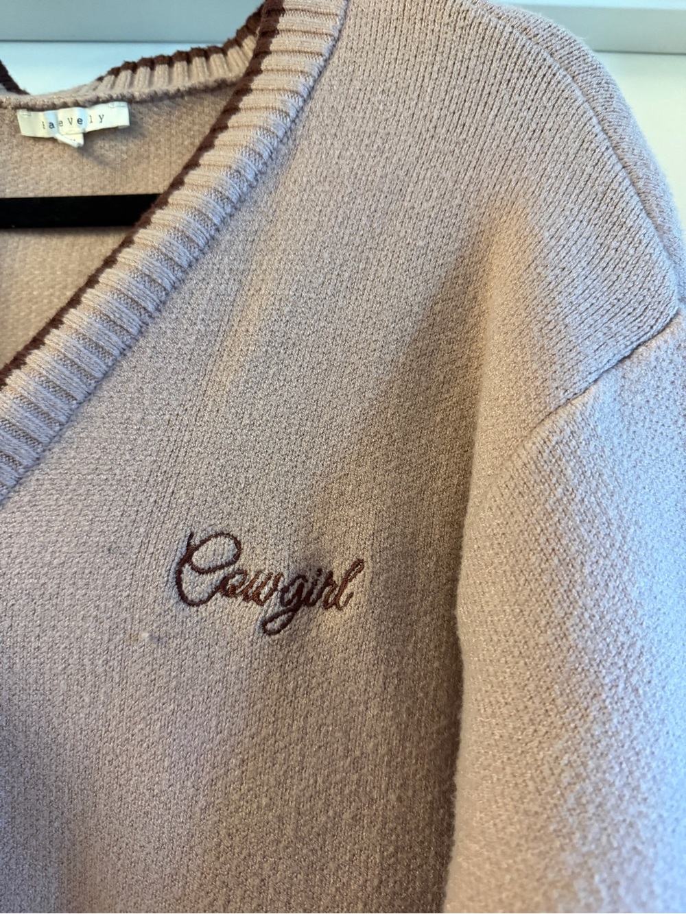 Found My Cowboy Pink Knit Cardigan - Picture 6 of 7